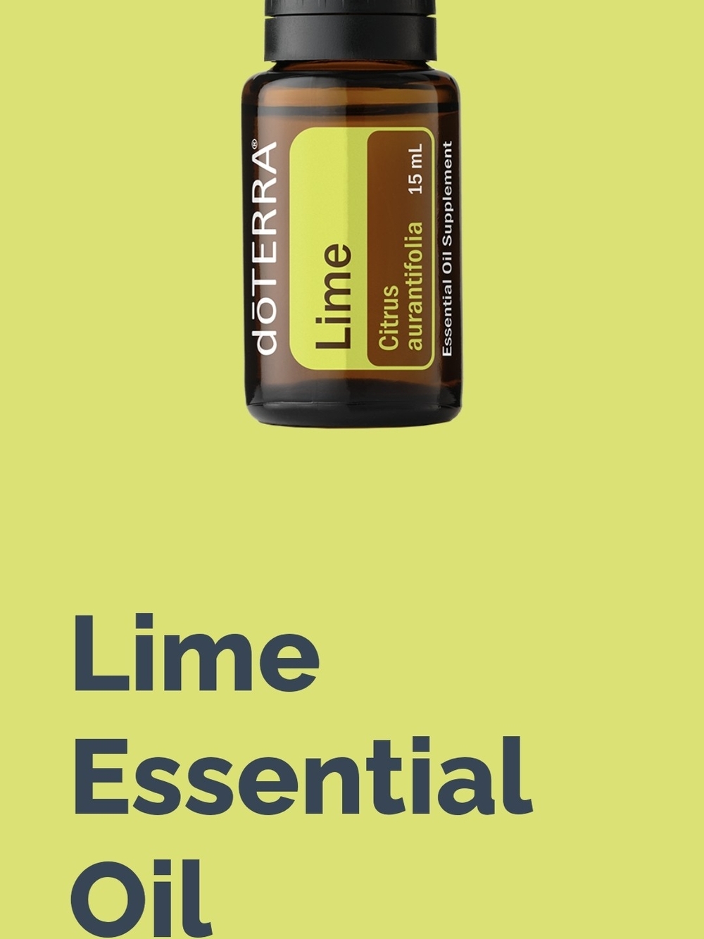 doTERRA Lime Essential Oil Supplement 15 Ml Half Used - Picture 8 of 8